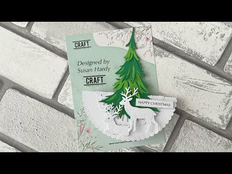 Видео: Легко… Рождественская рокерская открытка # Craftaddictionuk # Код купона Susan5