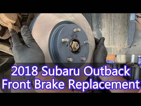 Видео: Замена переднего тормоза Subaru Outback 2018 года