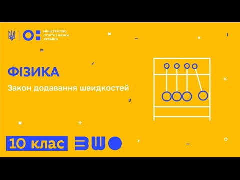 Видео: 10 клас. Фізика. Закон додавання швидкостей