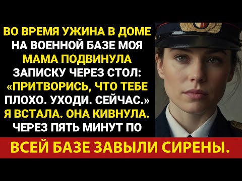 Видео: Я притворился больным и ушёл с ужина на базе — через несколько минут жена офицера потеряла сознание