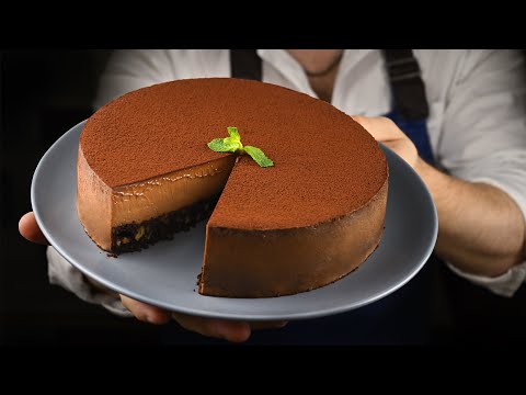 Видео: Шоколадный чизкейк без печенья. Мега вкусно и просто! Amazing chocolate cheesecake recipe.