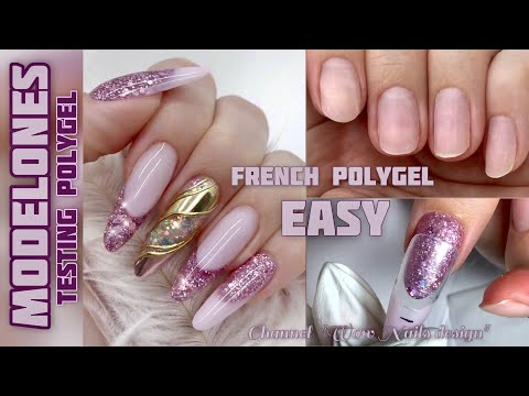 Видео: POLYGEL NAILS | Наращивание на Верхние формы | Френч полигелем