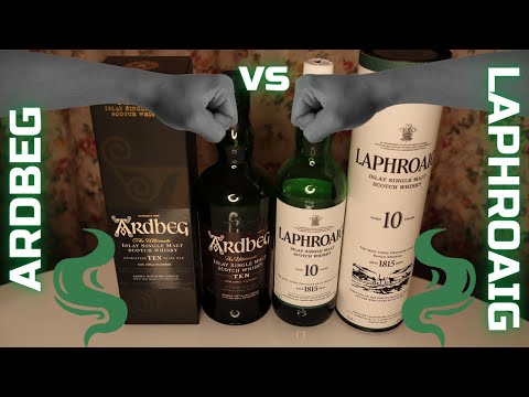 Видео: ARDBEG 10 vs LAPHROAIG 10 / дегустация и сравнение