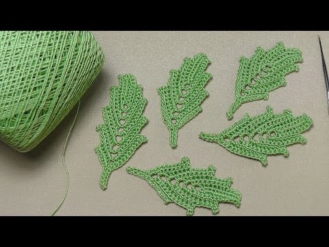 Видео: Как связать ЛИСТИК - вязание для начинающих - Easy To Crochet Leaf