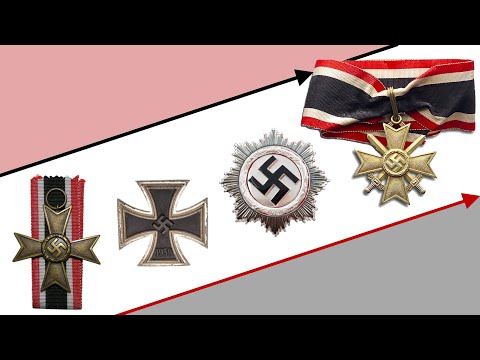 Видео: Полная иерархия боевых наград Третьего Рейха | Старшинство боевых орденов Вермахта и Ваффен СС
