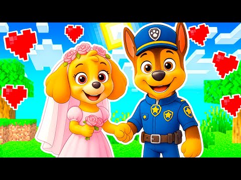 Видео: СКАЙ и ГОНЩИК ЩЕНЯЧИЙ ПАТРУЛЬ ПОЖЕНИЛИСЬ В МАЙНКРАФТ МУЛЬТИК ОЛЕНЬ 99 НОЧЕЙ