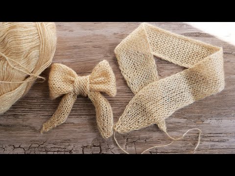 Видео: Красивый бант спицами 🎀