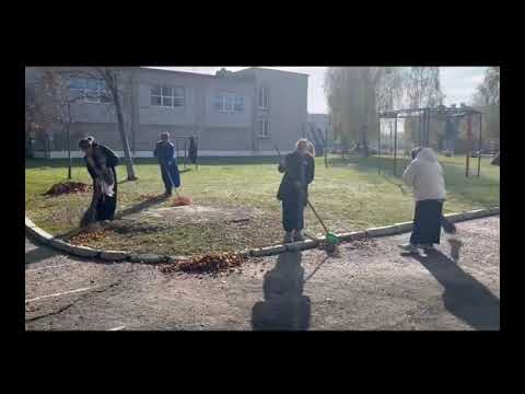 Видео: Трудовая акция "Чистый двор"