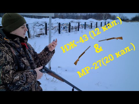 Видео: ИЖ-43 (12 калибр) & МР-27 (20 калибр)