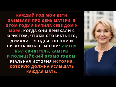 Видео: «Они не звонили мне годами… Но стоило мне купить дом у моря — и вдруг я стала “любимой мамой”»