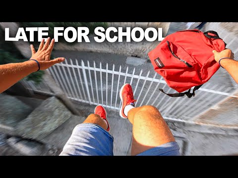 Видео: ПОЗДНО В ШКОЛУ ТОП-3 (подборка экстремального паркура от первого лица)