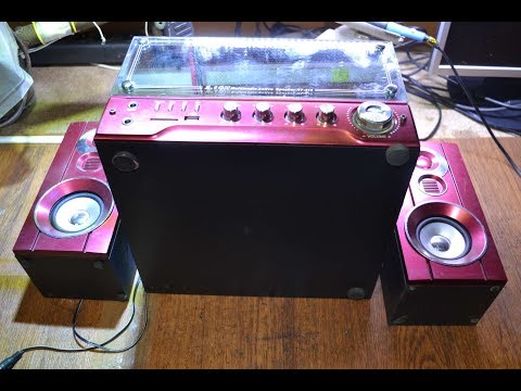 Видео: Не работает сабвуфер, нет звука в одной колонке HY-610 Сжег активную колонку