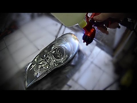 Видео: Покраска фар лаком