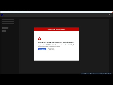 Видео: Как убрать ошибку Adobe: This unlicensed app has been disabled (решение за 2 минуты)