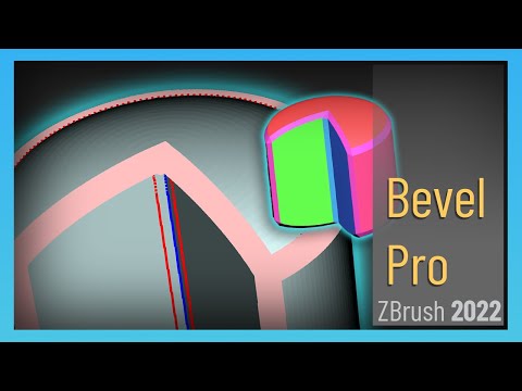 Видео: ZBrush 2022 — Bevel Pro! Создавайте скосы на любых объектах с помощью полигрупповой границы — в в...