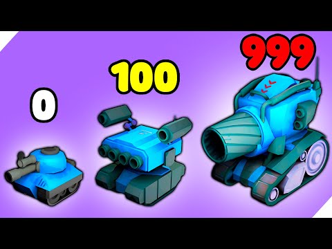 Видео: ЭВОЛЮЦИЯ ТАНКА В ТАНК МОНСТР! Merge Tank Master