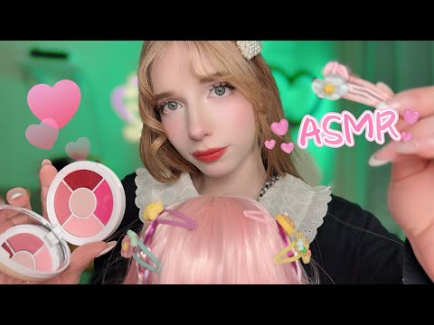Видео: АСМР💕Делаю идеальный макияж айдолу за 17 минут💕💄  *звуки кисти,помадок* ASMR Makeup for an idol🌙