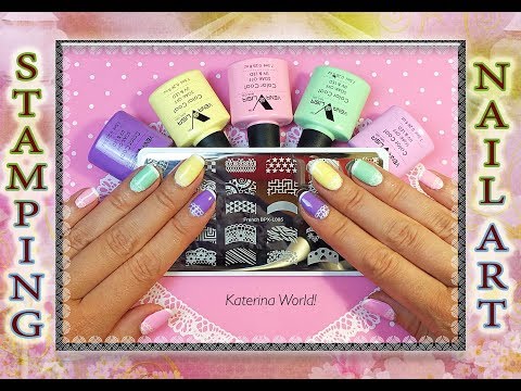 Видео: Стемпинг Френч на гель лак Venalisa с пластиной френч BPX - L005.French Manucure Stamping.