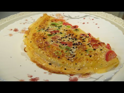 Видео: Блинчики с помидорами и сыром  Рецепт простой, но очень вкусно