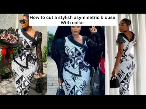 Видео: КАК СКРОЙТЕ СТИЛЬНУЮ АССИМЕТРИЧНУЮ БЛУЗКУ С ВОРОТНИКОМ И АССОРТИМЕНТОМ #КАК #вирусноевидео