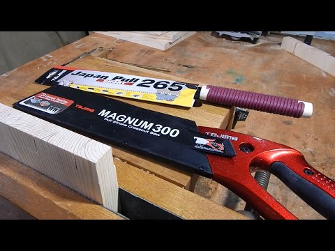 Видео: Японская пила Tajima MAGNUM 300. Столярный тест