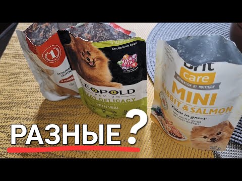 Видео: Влажный корм для собак, распаковал и сравнили.