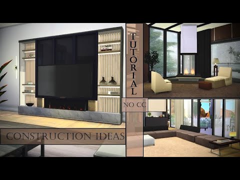 Видео: The Sims 4 | Tutorial | Construction ideas | No CC | Идеи по строительству