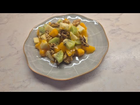 Видео: Фруктовый салат. Дәруменге толы салат.