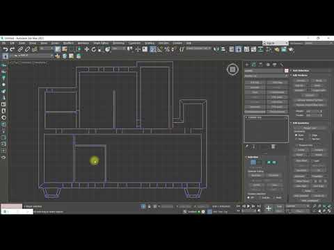 Видео: Создание коробки интерьера по dwg чертежу.
