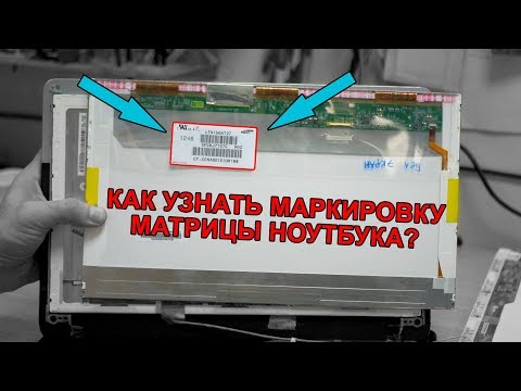 Видео: Маркировка (модель) матрицы ноутбука. Как узнать?