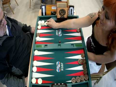 Видео: Елена Громенкова - Асатур Закарян. Длинные нарды URAL-OPEN 2022