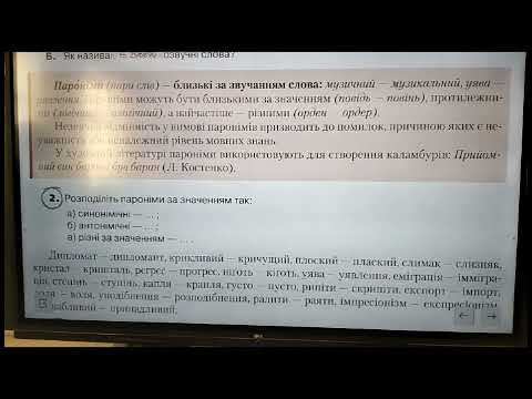 Видео: 10 клас. Пароніми