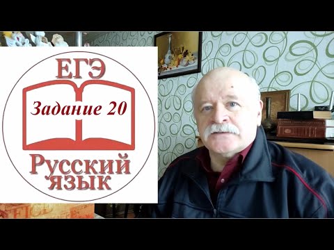 Видео: Задание 20 ЕГЭ по русскому