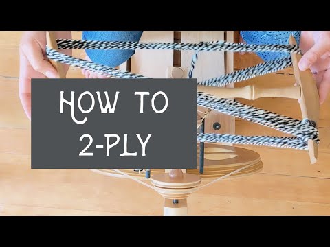 Видео: Учебное пособие для начинающих по прядению пряжи в 2 сложения