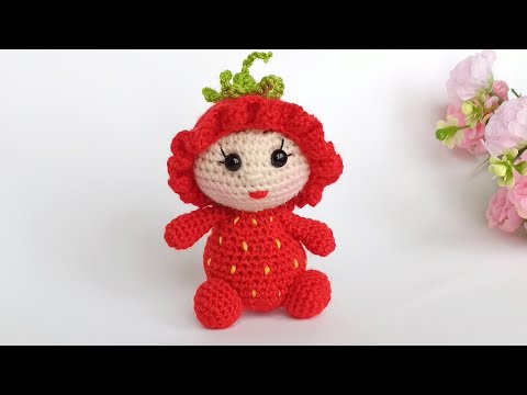 Видео: 🍓Самые Простые и Оригинальные 🍓 Как вязать КЛУБНИЧНОГО гномика крючком🍓