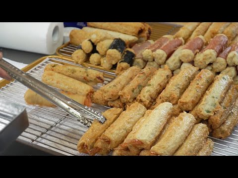 Видео: Удивительное мастерство мастера рыбных пирогов (горячий бар) / корейская уличная еда