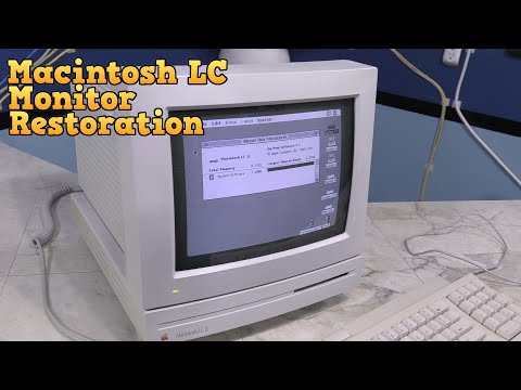 Видео: Монитор Macintosh LC - восстановление