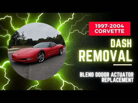 Видео: Снятие приборной панели Corvette C5 и замена привода заслонки смешивания