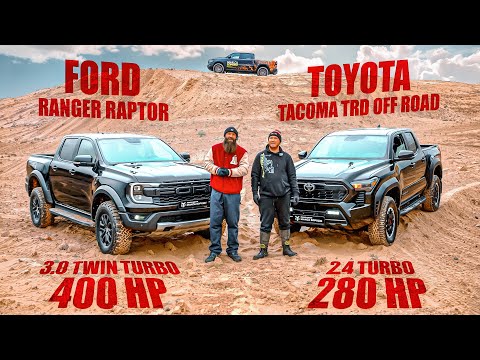 Видео: Ford против Toyota | Ranger Raptor VS Tacoma TRD off-road #ford #raptor #toyota #trd #макс #борода
