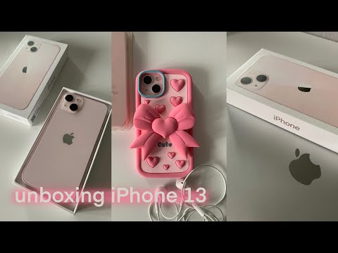 Видео: распаковка iPhone 13 pink (256 gb) + аксессуары и настройка