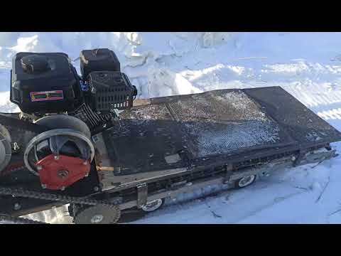 Видео: Самодельный снегоход бюджетный