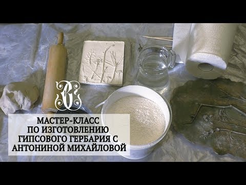 Видео: Мастер-класс по изготовлению гипсового гербария с Антониной Михайловой