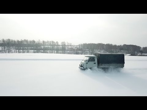 Видео: УАЗ 3303 испытание по снегу #2