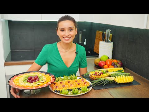 Видео: Как красиво нарезать и подать фрукты! Фруктовая нарезка на праздничный стол!