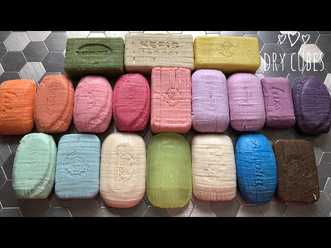 Видео: Dry cubes, very satisfying video, relaxing sounds, no talking/резка сухих кубиков