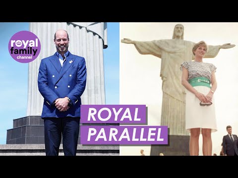 Видео: Принц Уильям воссоздает знаменитую фотографию принцессы Дианы в Рио-де-Жанейро