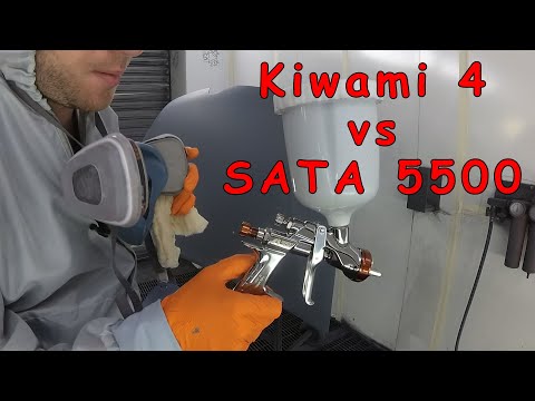 Видео: Kiwami 4 BA vs SATA 5500 RP | КТО КРУЧЕ? | Грунт м/м, база, лак.