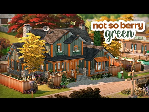 Видео: Зелёный дом мастера для Нот Со Берри 🌿 | The Sims 4 Скоростное строительство