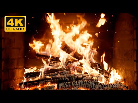Видео: 🔥 Камин без музыки с мягким светом огня и шепотом треска для Зен атмосферы (Fireplace 4K)