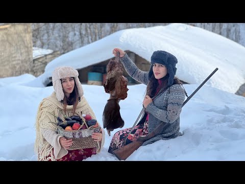 Видео: Готовим в снежный день в деревне! Готовим сердце и печень с овощами.